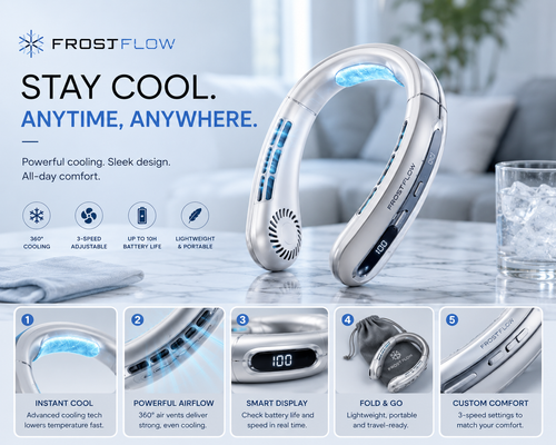 FrostFlow Neck Cooler pink